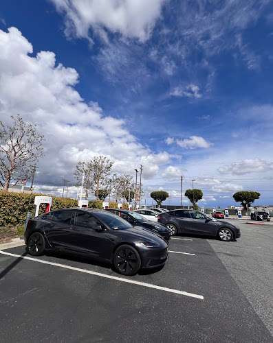 Tesla Supercharger EV Charging Station at Vernon Farmers Marketplace
