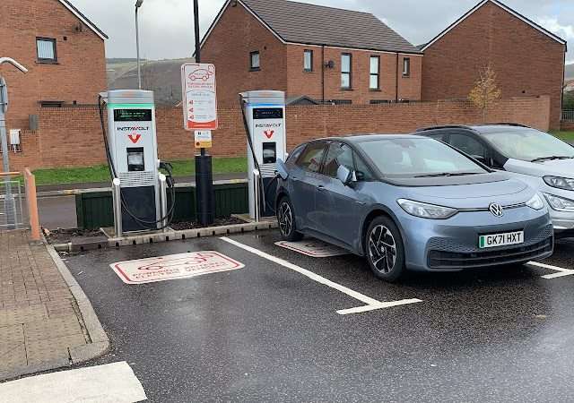 InstaVolt Charging Station in Port Talbot United Kingdom of Great Britain and Northern Ireland