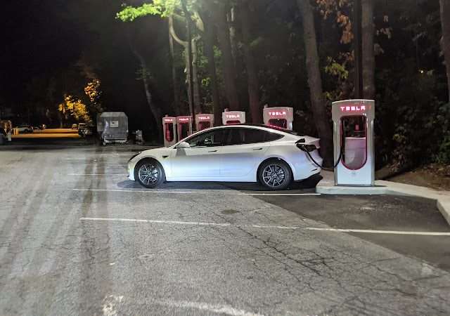 Tesla Supercharger in Stamford Connecticut