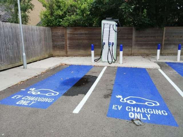 bp pulse Charging Station in Colchester United Kingdom of Great Britain and Northern Ireland