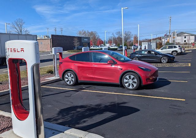 Tesla Supercharger in Mt Pocono Pennsylvania