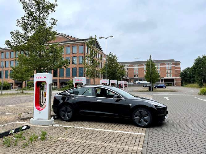 Tesla Supercharger EV Charging Station at Poyle Rd