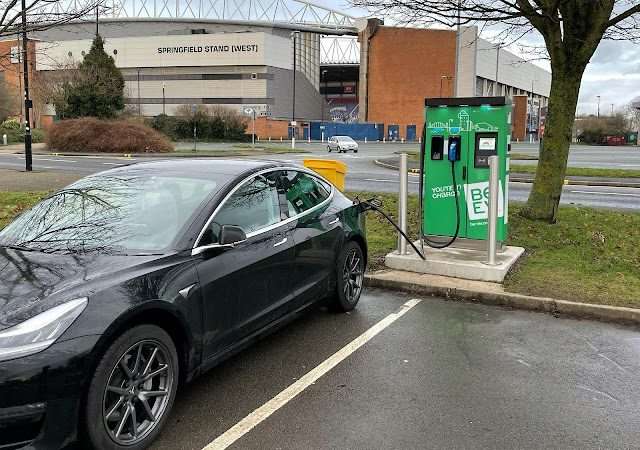 Be.EV Charging Station in Wigan United Kingdom of Great Britain and Northern Ireland