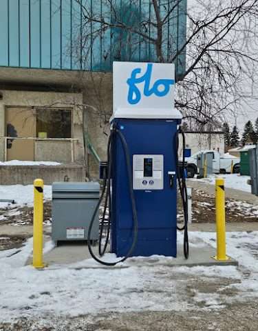 FLO Charging Station in The Pas Manitoba Canada