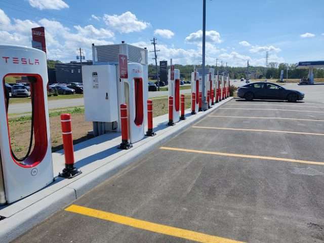 Tesla Supercharger in New Minas Nova Scotia Canada
