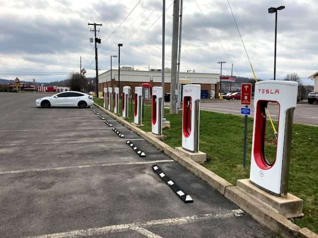 Tesla Supercharger in Bloomsburg Pennsylvania