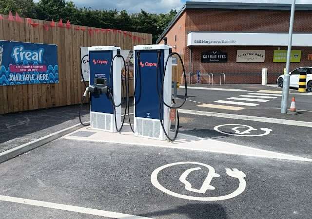 Osprey Charging Station in Manchester United Kingdom of Great Britain and Northern Ireland