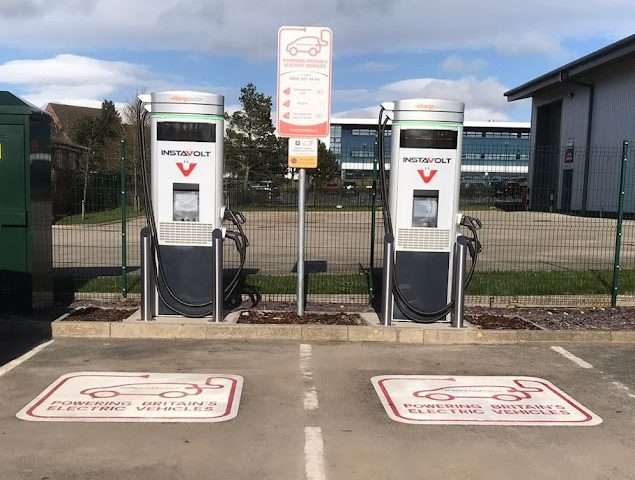 InstaVolt Charging Station in Consett United Kingdom of Great Britain and Northern Ireland