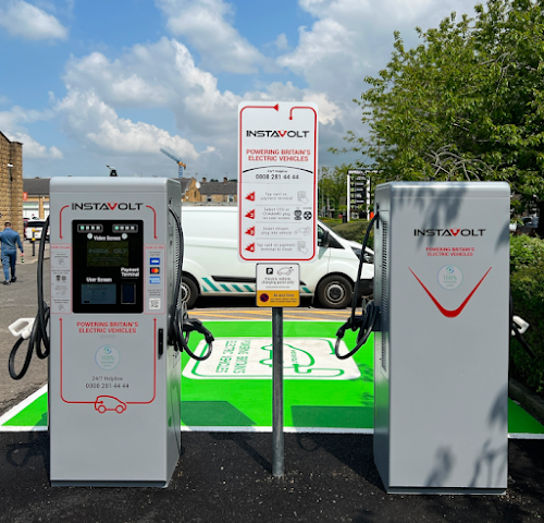 InstaVolt Charging Station in Burnley United Kingdom of Great Britain and Northern Ireland