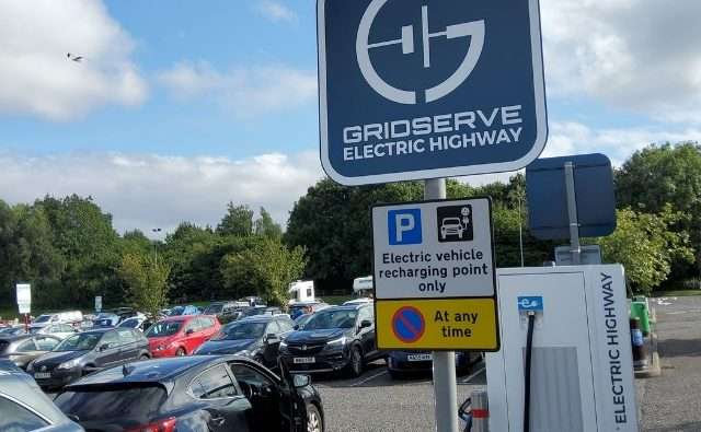 GRIDSERVE Charging Station in Caldicot United Kingdom of Great Britain and Northern Ireland