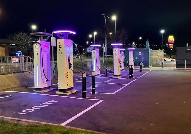 IONITY Charging Station in Gateshead United Kingdom of Great Britain and Northern Ireland