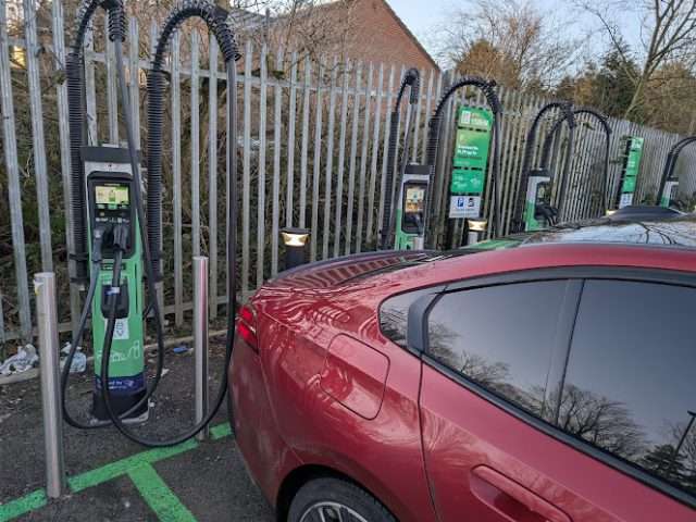 Be.EV Charging Station in Alfreton United Kingdom of Great Britain and Northern Ireland