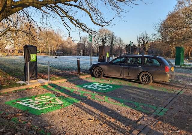 Be.EV Charging Station in Manchester United Kingdom of Great Britain and Northern Ireland