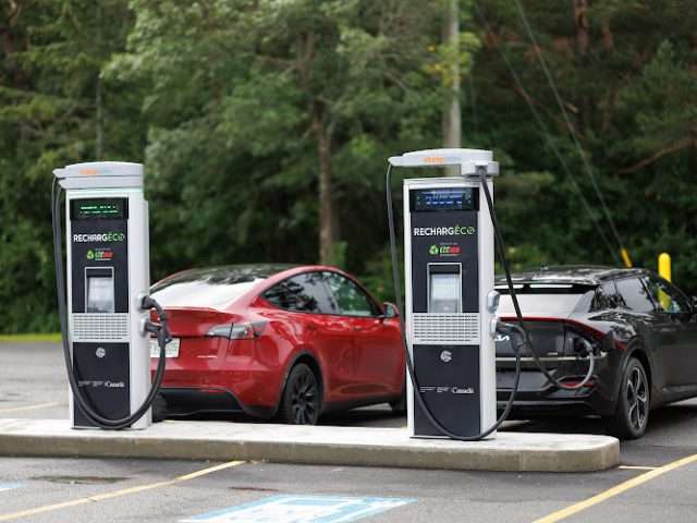 ChargePoint Charging Station in Edmundston New Brunswick Canada