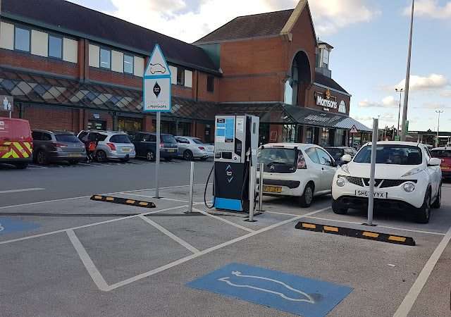 GeniePoint Charging Station in Crewe United Kingdom of Great Britain and Northern Ireland