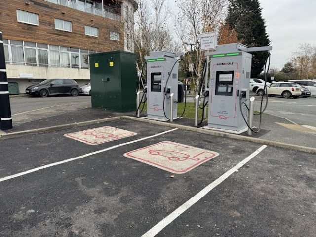 InstaVolt Charging Station in Crewe United Kingdom of Great Britain and Northern Ireland
