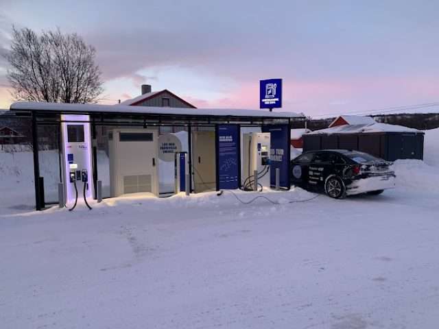 Electric Vehicle Charging Station in Russenes Norway 9713