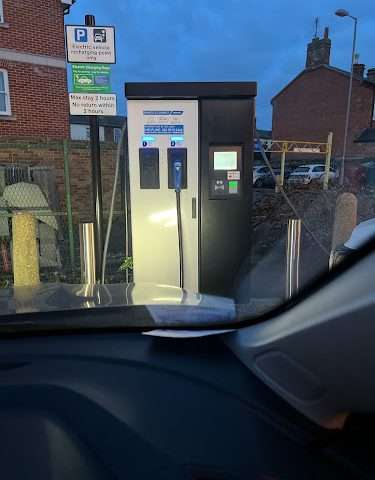Swarco eConnect Charging Station in Newmarket United Kingdom of Great Britain and Northern Ireland