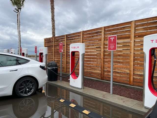 Tesla Supercharger in Bakersfield California