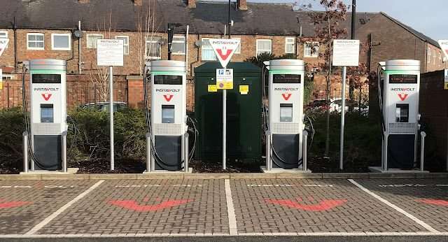 InstaVolt Charging Station in Ripon United Kingdom of Great Britain and Northern Ireland