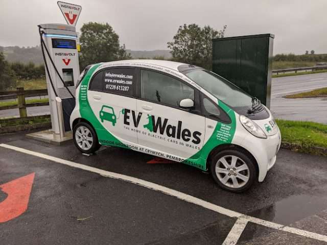 InstaVolt Charging Station in Carmarthen United Kingdom of Great Britain and Northern Ireland