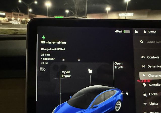 Tesla Supercharger in Cockeysville Maryland