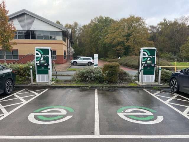 evyve Charging Station in Runcorn United Kingdom of Great Britain and Northern Ireland