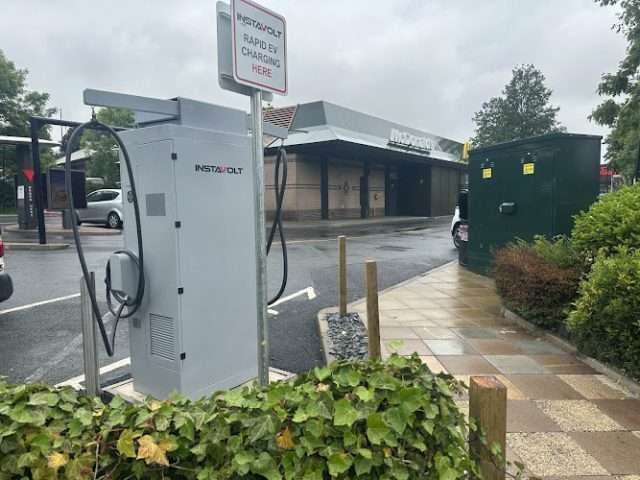 InstaVolt Charging Station in Batley United Kingdom of Great Britain and Northern Ireland