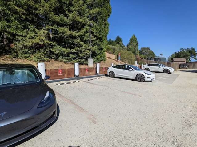 Tesla Supercharger in Big Sur California