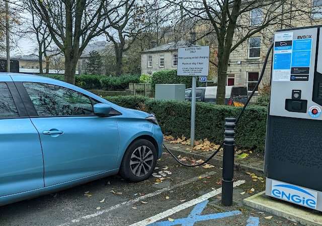 EV Solutions Charging Station in Todmorden United Kingdom of Great Britain and Northern Ireland