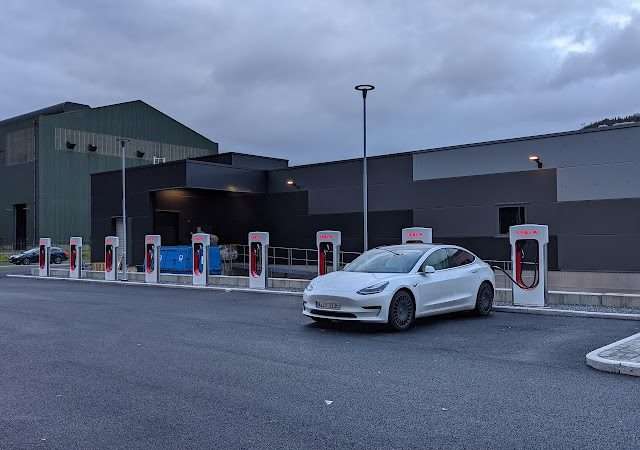 Tesla Supercharger in Mosjøen Norway 8663