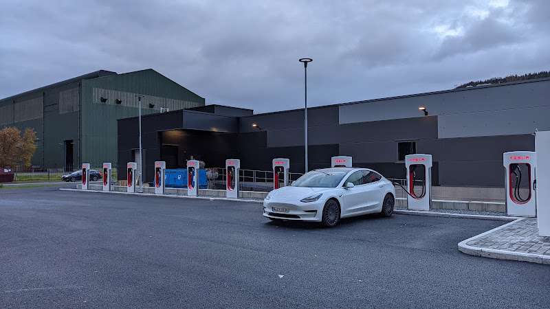 Tesla Supercharger EV Charging Station at Dolstadgata 17