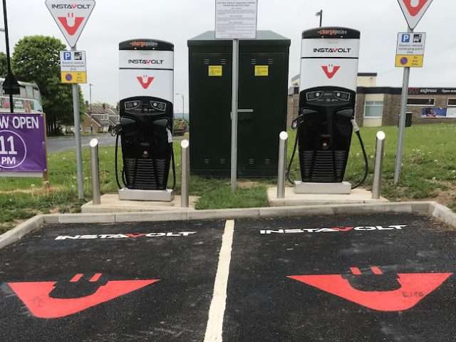 InstaVolt Charging Station in Newcastle upon Tyne United Kingdom of Great Britain and Northern Ireland