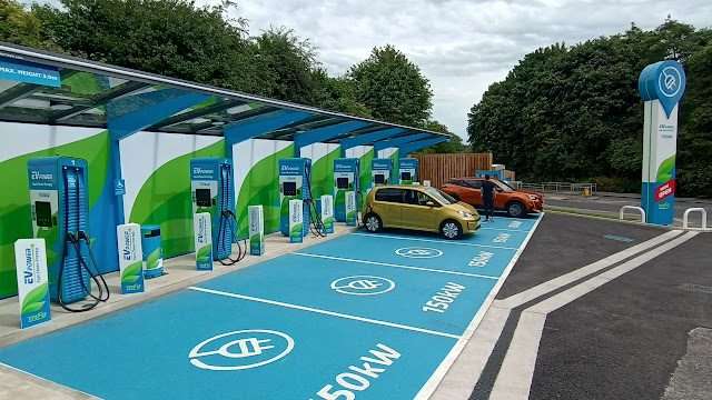 MFG Charging Station in Manchester United Kingdom of Great Britain and Northern Ireland