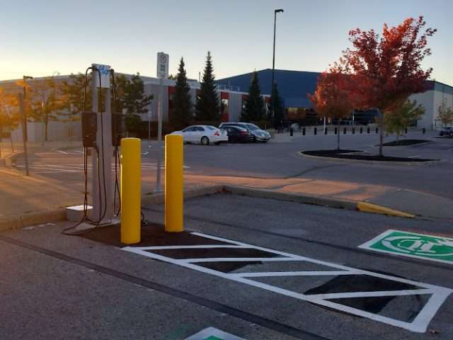 FLO Charging Station in Oshawa Ontario Canada
