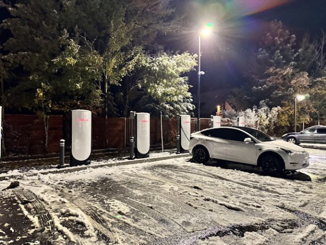 Tesla Supercharger in Truckee California