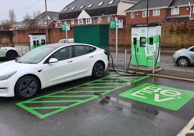 Be.EV Charging Station in Altrincham United Kingdom of Great Britain and Northern Ireland