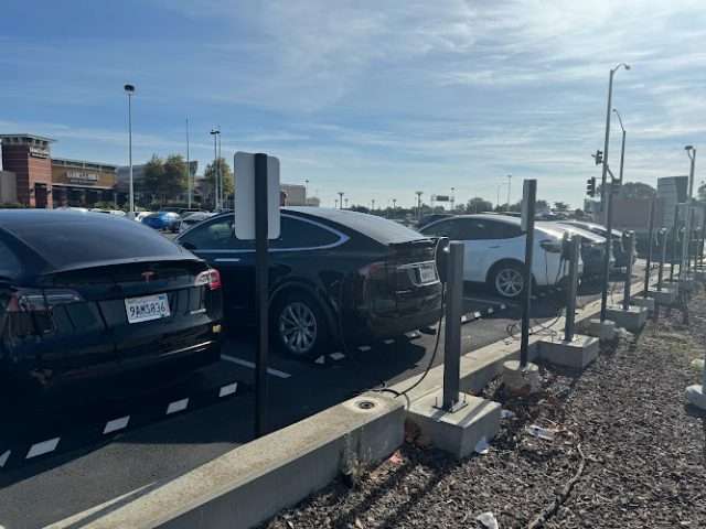 Tesla Supercharger in San Bruno California