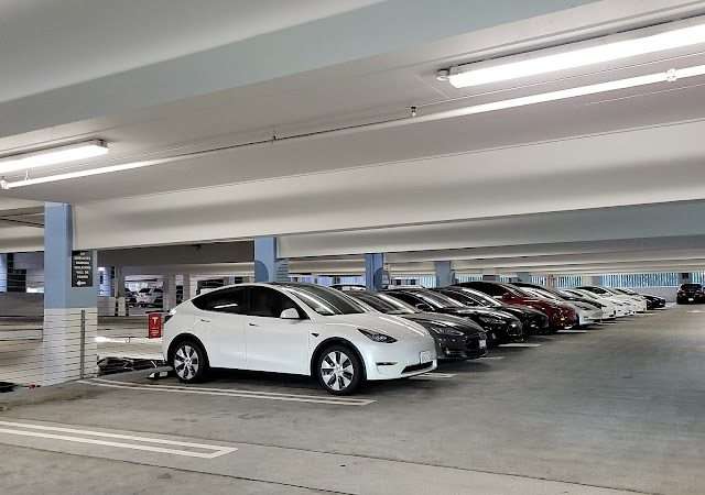 Tesla Supercharger in Irvine California