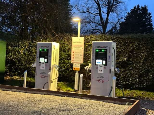 InstaVolt Charging Station in Ross-on-Wye United Kingdom of Great Britain and Northern Ireland