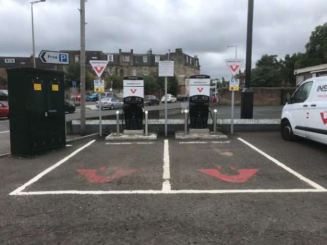 InstaVolt Charging Station in Bellshill United Kingdom of Great Britain and Northern Ireland