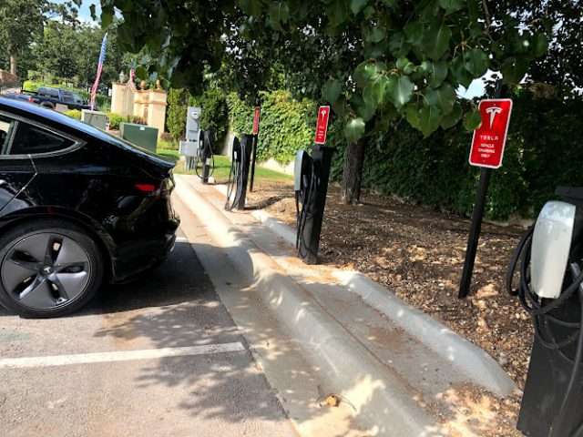 Tesla Destination Charger in Monkey Island Oklahoma