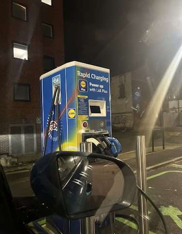 Lidl Charging Station in Liverpool United Kingdom of Great Britain and Northern Ireland