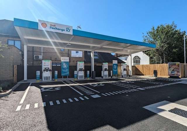 Shell Recharge Charging Station in Epping United Kingdom of Great Britain and Northern Ireland