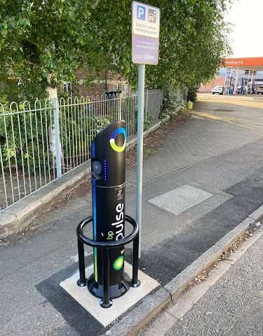 bp pulse Charging Station in Bedford United Kingdom of Great Britain and Northern Ireland