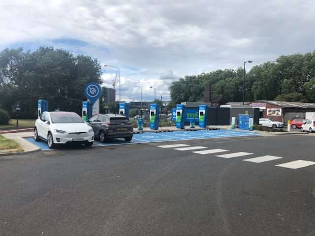 EV Power Charging Station in Birmingham United Kingdom of Great Britain and Northern Ireland