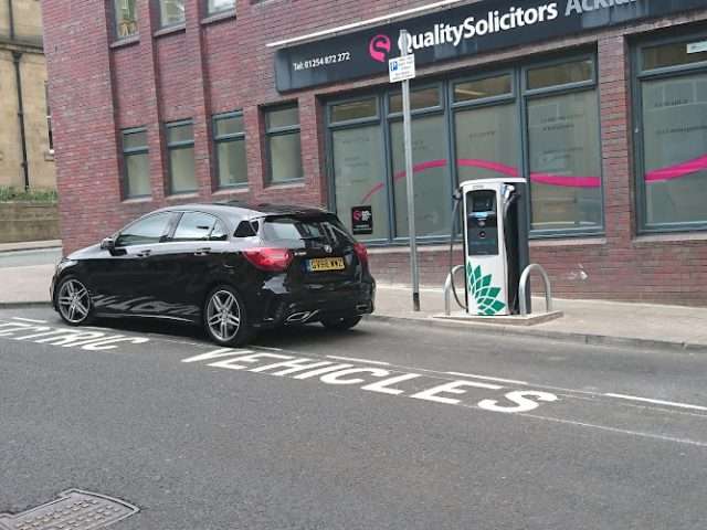 bp pulse Charging Station in Accrington United Kingdom of Great Britain and Northern Ireland