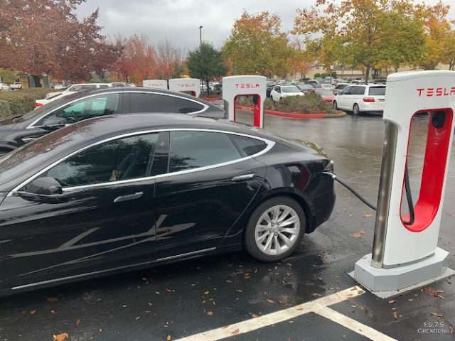 Tesla Supercharger in Folsom California