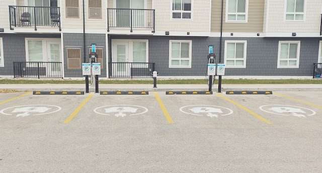 ChargePoint Charging Station in Winnipeg Manitoba Canada