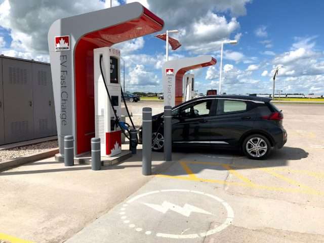 Petro-Canada Charging Station in Portage la Prairie Manitoba Canada